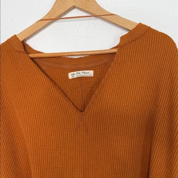 We The Free Free People Thermal Knit Shirt In Autumn Wildflower size small - Picture 5 of 14